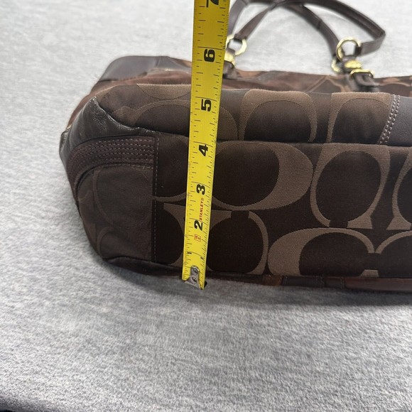 Coach Patchwork Tote in Brown and Tan - Picture 11 of 15